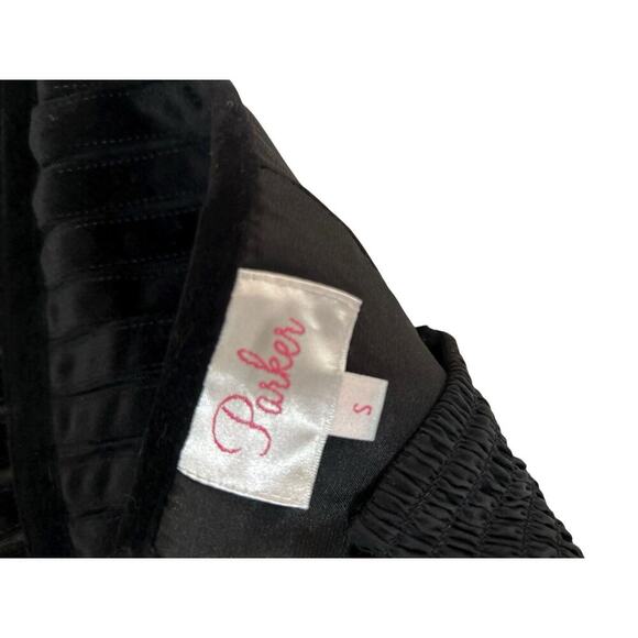 Black Velvet Burnout Corset Strapless Sweetheart Mini Striped Whimsigoth Hoco XS - Picture 3 of 8